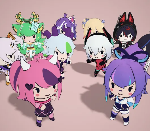 VShojo 赤壁模型 - 公开发布！ 3D模型