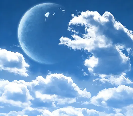 蓝空巨球白云贴图