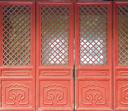 中式红木门贴图