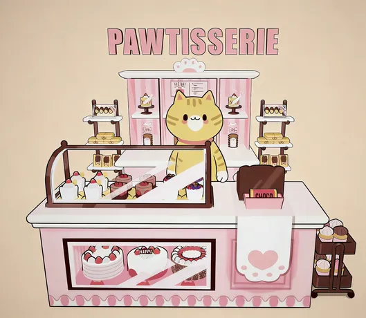 Pawtisserie 甜品店3D模型