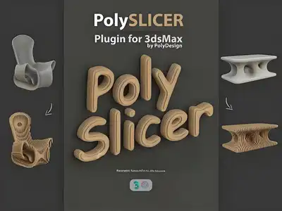 3DS MAX模型一键程序化切割插件 PolySlicer V1.01 for 3ds max