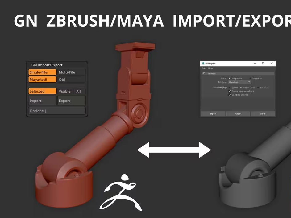 GN ZBrushMaya ImportExport Tool v2-60