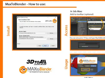 3DtoAll MaxToBlender 2024 For 3DS MAX 2015-2024 破解版