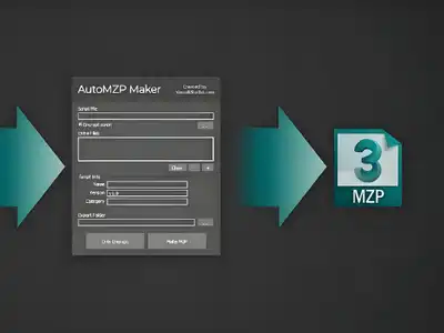 3DS MAX脚本打包制作插件 AutoMZP Maker v1.0.1 for 3ds Max