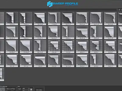 3DS MAX欧式建筑边角模型生成插件 3d-kstudio Sweep Profile Pro for 3ds Max