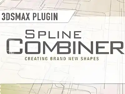 3DS MAX多样条线打断组合编辑插件 Spline Combiner v1.20 for 3ds Max