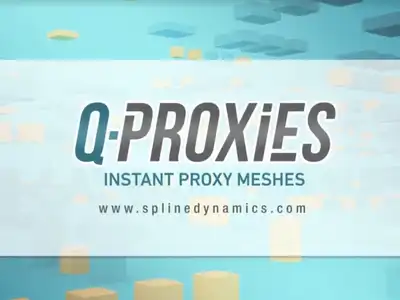 3DS MAX场景模型代理优化插件 Q-Proxies v1.20 for 3ds Max 2015-2024