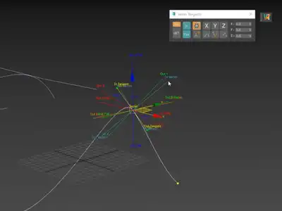 3DS MAX点切线控制插件 Vertex Tangent v1.1 for 3DS Max 2011-2023