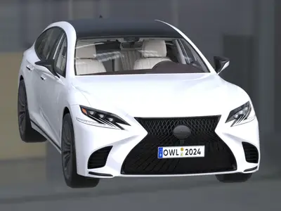 雷克萨斯LS500汽车轿车带内饰