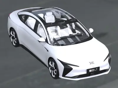 智己L7纯电动中大型豪华轿车带内饰