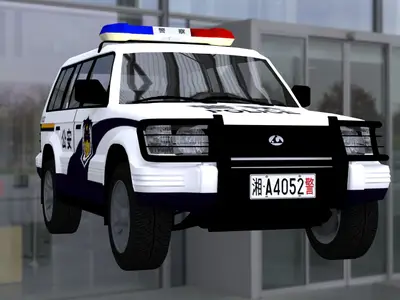 长丰猎豹SUV公安警车模型中国警车