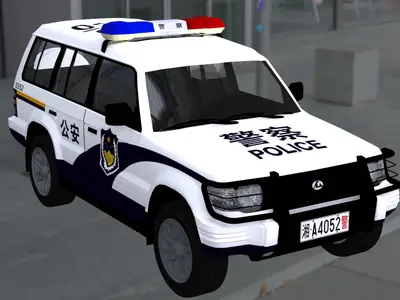 长丰猎豹SUV公安警车模型中国警车
