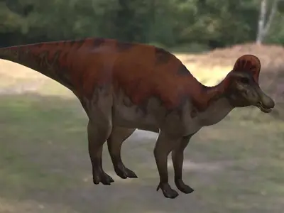 盔龙冠龙盔头龙晚白垩世坎潘期动物生物