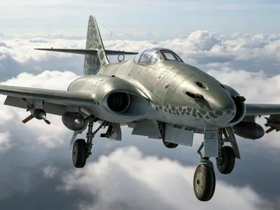 Me262HGIIIM262HGIII 梅塞施密特 262 喷气战机二战战斗机军用飞机航空载具军事飞行器 3D 模型