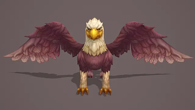 荒岭空域场景赤羽猛禽飞骑模型