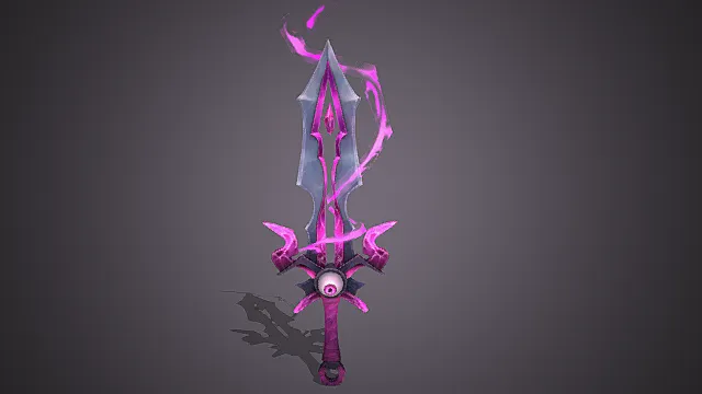 邪能幻视风格魔瞳灵剑模型