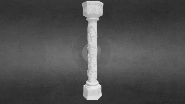 八面梅花 盘龙柱