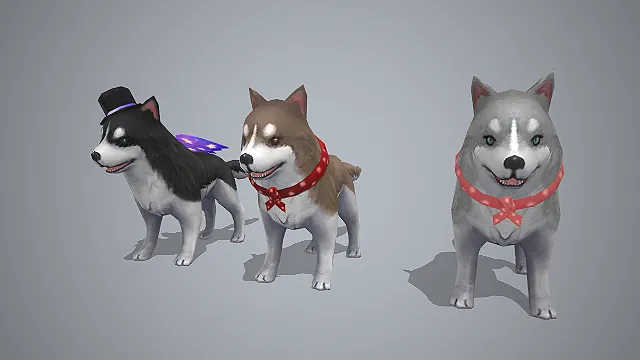 萌系柴犬  Q版宠物  软萌可爱  宠物坐骑  