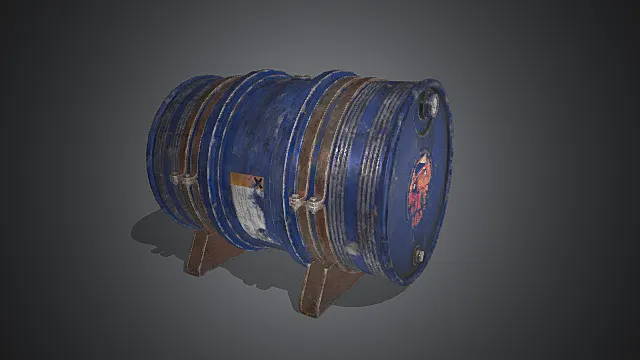 废土改装燃料桶模型