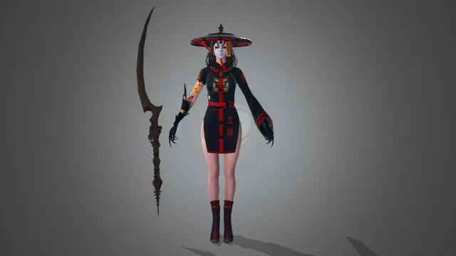 游戏模型 人物模型 僵尸（女巫）游戏皮肤