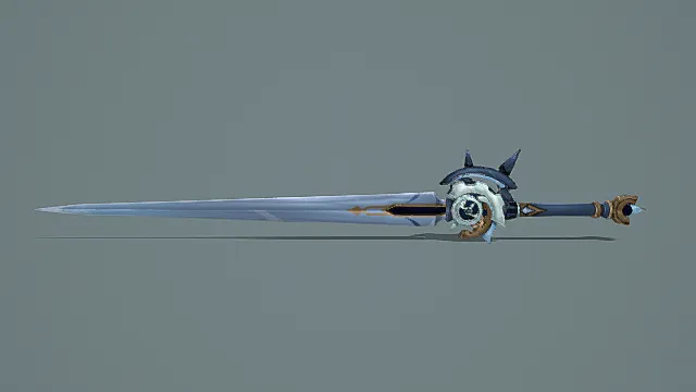 科幻风格机械长剑3D模型