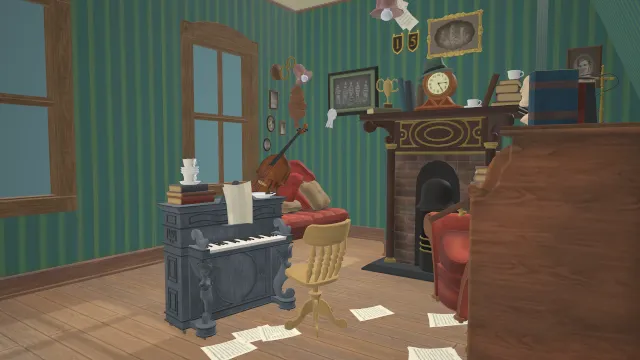 101斑点狗动画中的房屋建筑内饰