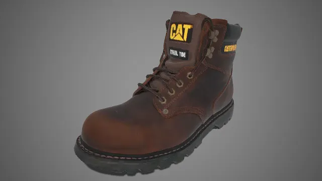 CAT 品牌  工装靴  皮质  钢头设计  耐用  防滑齿纹鞋底  