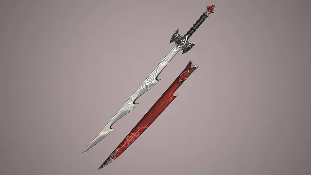 骑士长剑  玫瑰雕花刃身  冷兵器  贵族题材