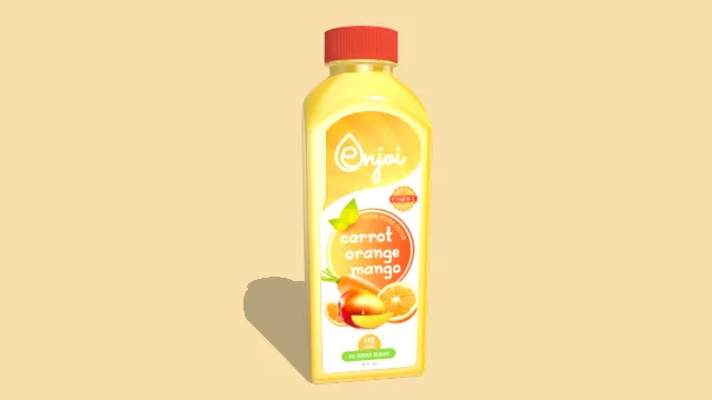 橙汁瓶水果饮料食物