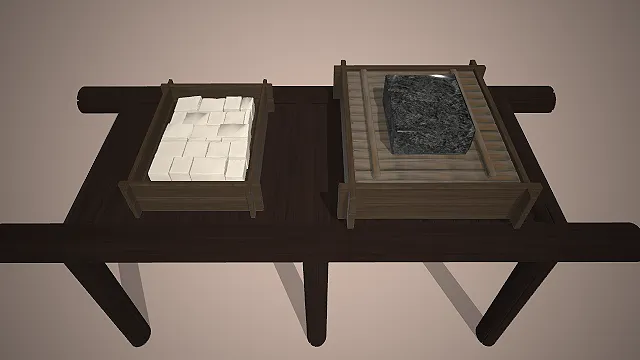 豆腐制作工作台  食品加工  中式传统食品工艺  农家作坊