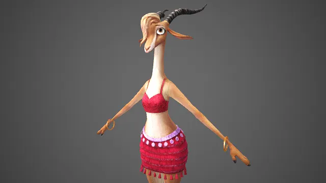 疯狂动物城  夏奇羊  卡通角色  羚羊  时尚  歌手  