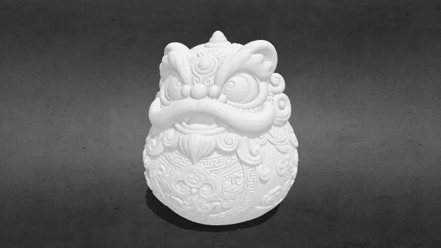 瑞兽抱福02 stl.stl