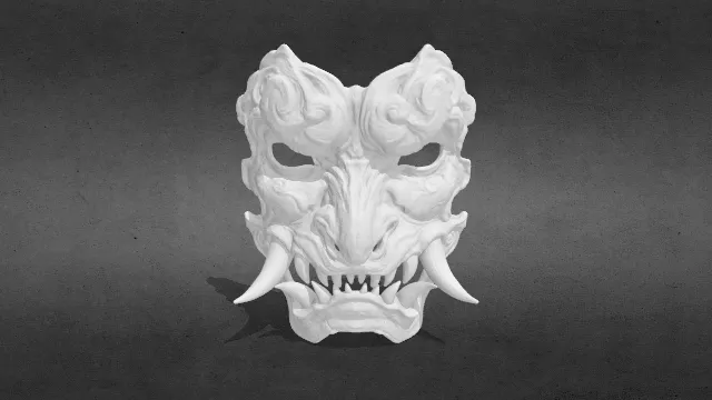 黑神话藏风兽面obj.obj