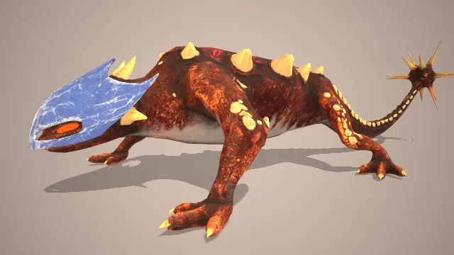 头盔龙国王奥兰多.瓦列斯怪物爬行角色