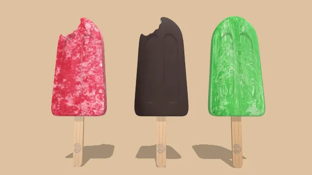 冰棍冰淇淋甜点夏日食物