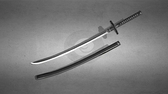 写实日本刀  武器建模  冷兵器  忍者题材