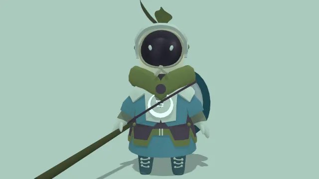 游戏角色小苗精灵武器