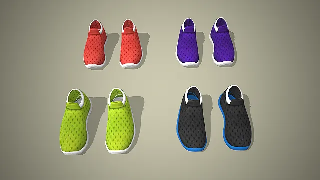 网面懒人鞋  透气孔洞设计  轻量运动风  休闲舒适感