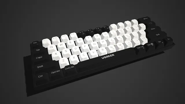 UGREEN  黑白配色  机械键盘  简约设计  办公  电脑配件