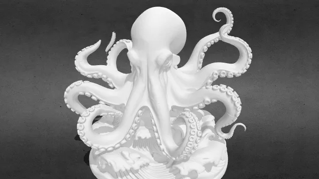 深海巨兽 章鱼stl.stl