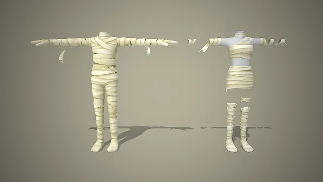 木乃伊  绷带缠绕  古埃及风  奇幻服饰