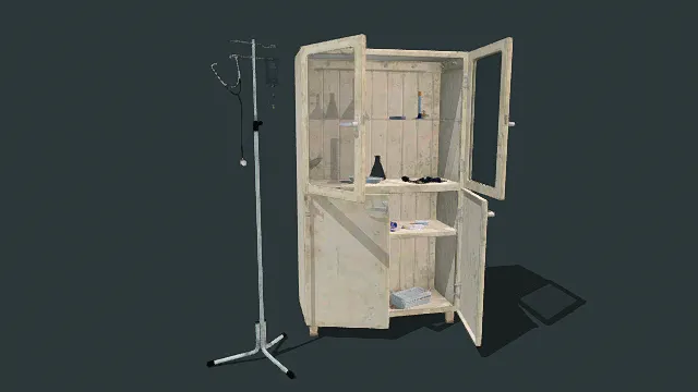 3D写实风医疗场景模型，创意设计（3D场景、写实风格、医疗主题，场景元素）