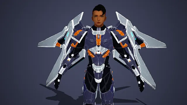 韩风格人物游戏角色模型  JJ_v1