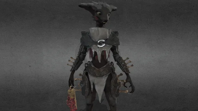 猫族的阿瑟拉夫拟人游戏角色战士