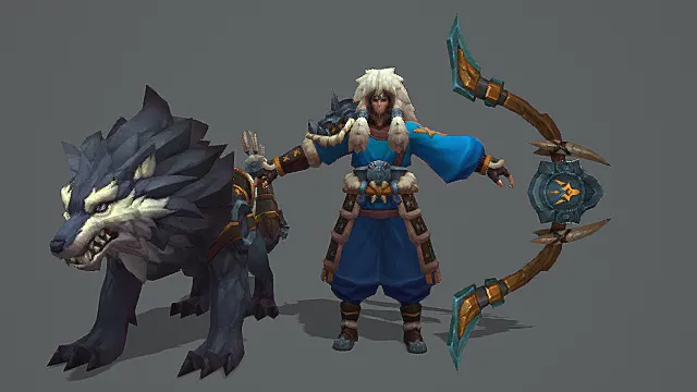 苍狼弓骑：国风蛮族射手套装