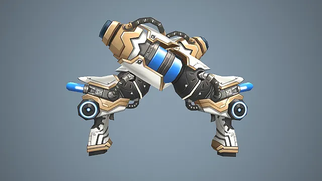 重炮双枪  科幻武器  华丽机甲  未来科技感