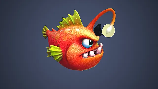 琵琶鱼  尖牙獠牙  深海生物  游戏敌宠