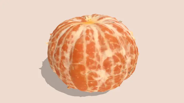 水果去皮橘子食物果肉