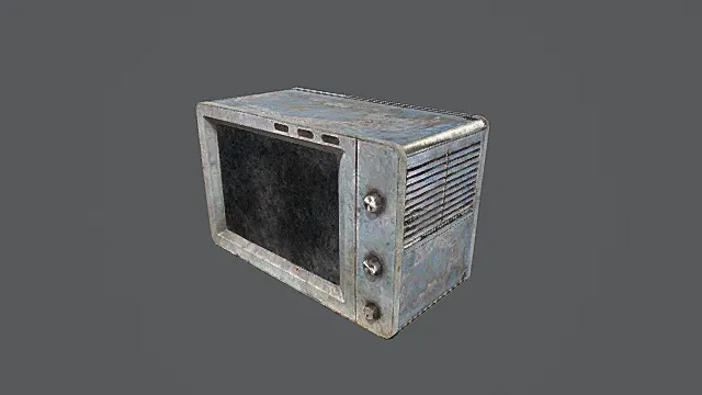 复古做旧工业风显示设备3D模型