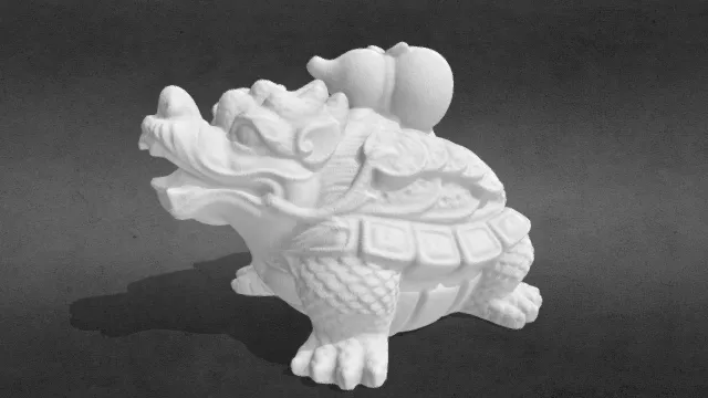 【福禄龙龟】龙子赑屃摆件茶台桌面摆件_obj.obj